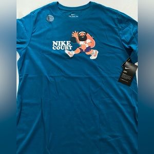 NIKE COURT SLAM HIKE MAN TENNIS S/S T SHIRT JERSEY DC5376 301 TRAIL Court Rafa